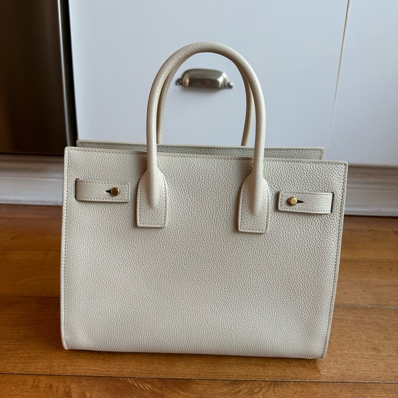 NWT Saint Laurent Sac du Jour Small in Sea Salt - Picture 2 of 9